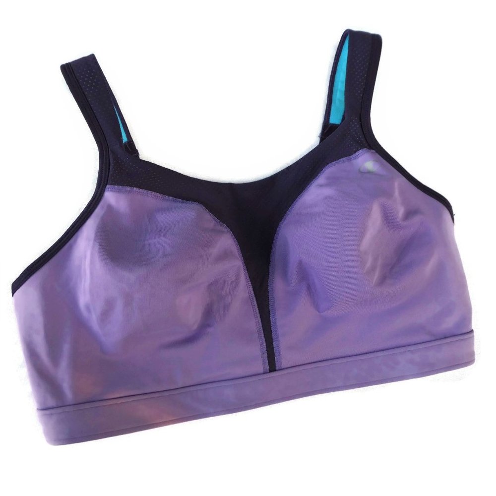 Champion Sports Bra Purple Black Padded Strap 36DD